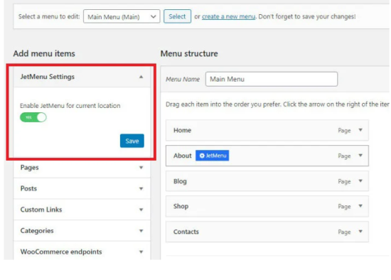 creating a mega menu